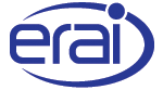 ERAI logo: blue lowercase wordmark encircled by an oval swoosh.